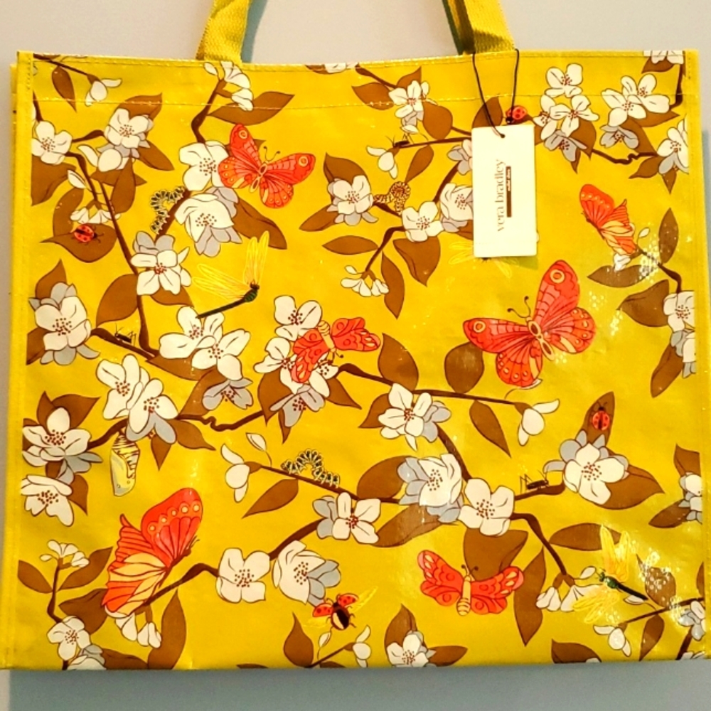 Vera radleyFloral Butterfly Market Tote Bag